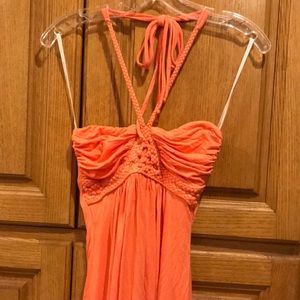 Shy peach jersey nadeau top/short dress